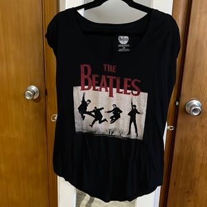 Black Beatles graphic tee